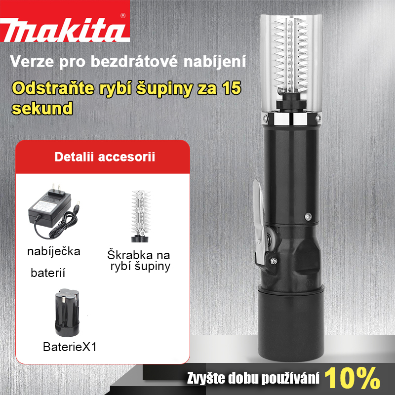 Nabíječka + normální hlava + baterie X1